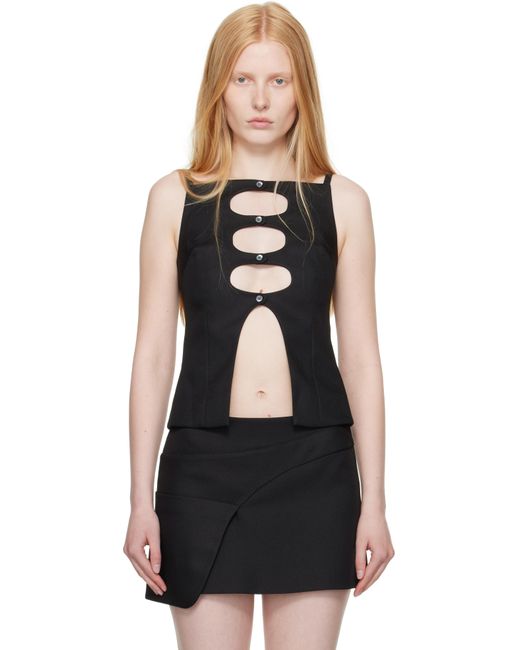 Sandy Liang Black Saguaro Top