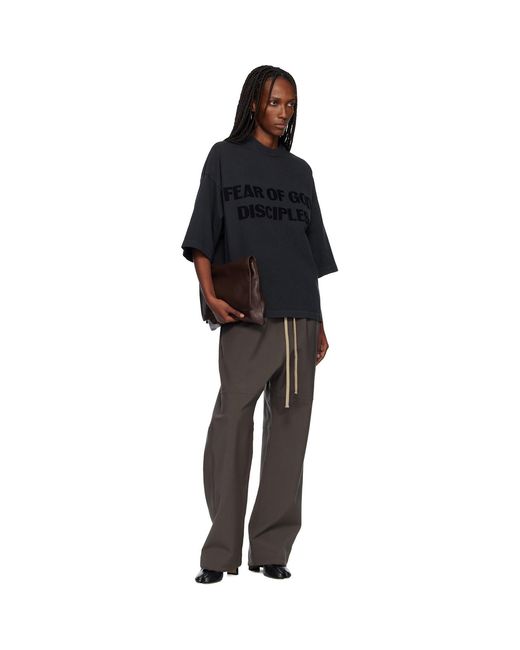 Fear Of God Black Split Knee Trousers