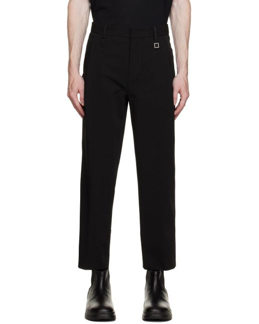 Imperial Shop Online Solid-colour straight-leg trousers with rope belt and  turn-up hems Official website