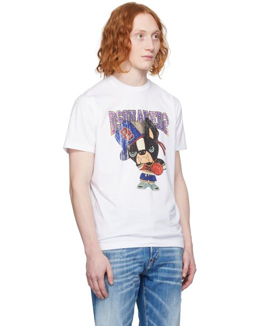 DSquared² White Cool Fit T-shirt for men
