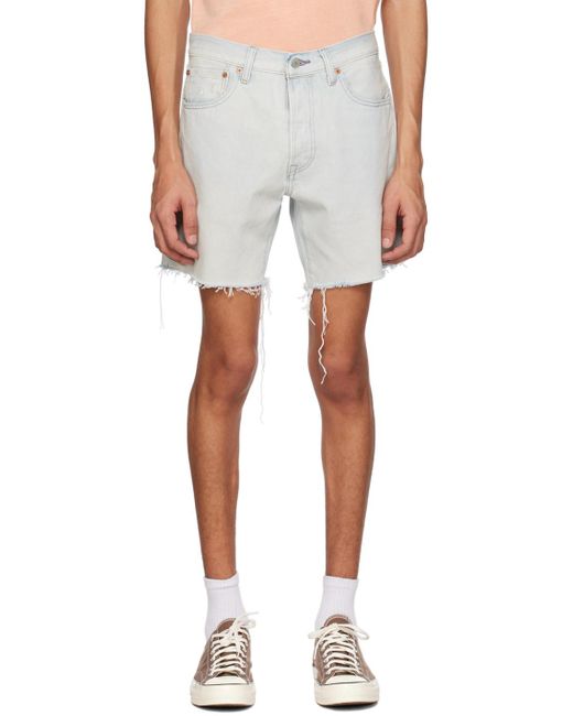 Levi's White Blue 501 '93 Shorts for men