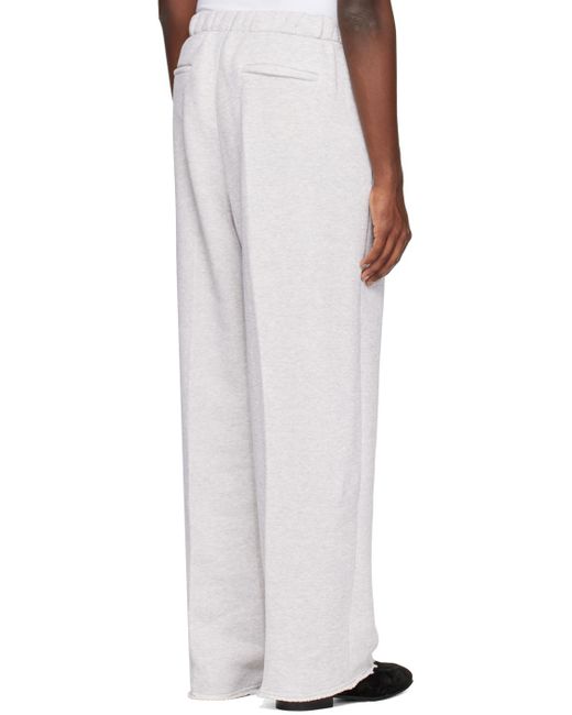 RECTO. White Embroide Lounge Pants for men