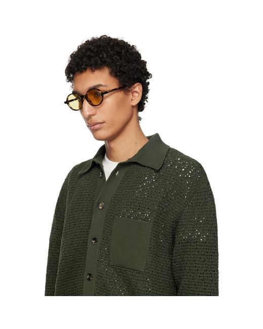 Bottega Veneta Black Ribbon Slim Sunglasses for men