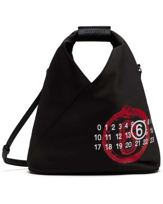 MM6 by Maison Martin Margiela ブラック Year Of The Snake トライアングル クロスボディバッグ Black