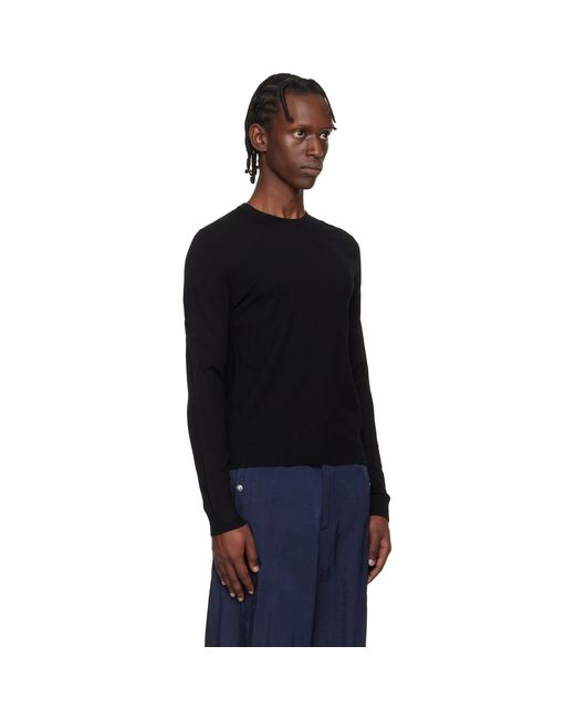 HUGO Black Regular-Fit Crew Neckline Sweater for men