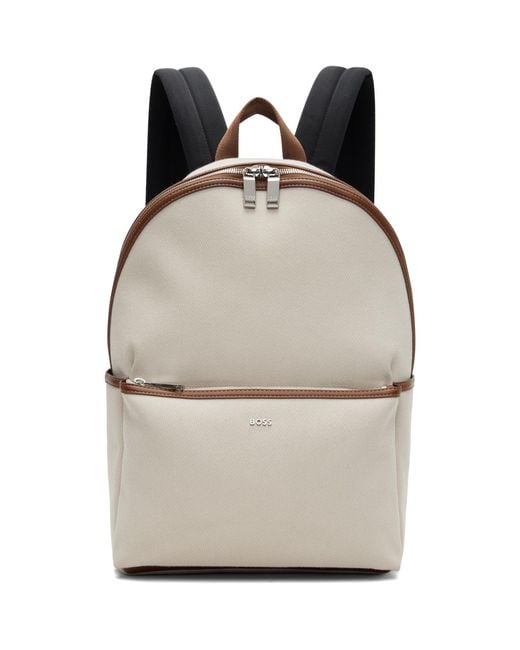Boss Natural Logo Lettering Backpack for men