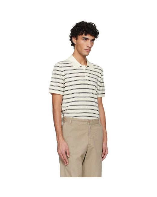 A.P.C. Multicolor Off- & Knit Polo for men