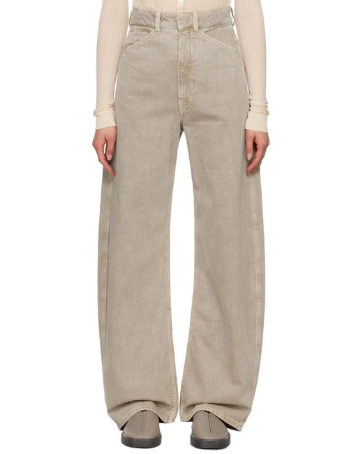 Lemaire Natural Curved Jeans