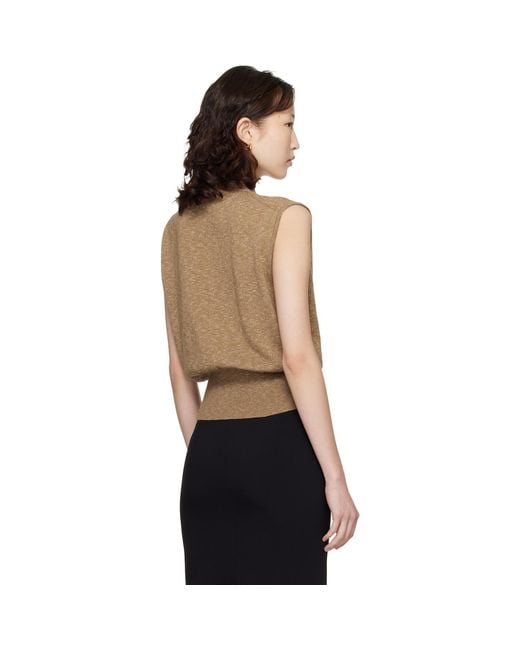 Cordera Black Khaki Flecked Cotton Waistcoat