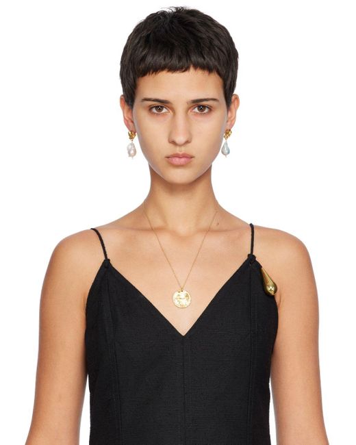 Alighieri Gold il Leone Medallion Necklace in White Lyst