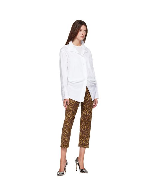 R13 Brown Boy Straight Jeans