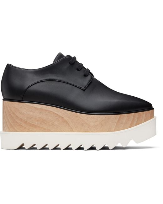 Stella McCartney Black Elyse Platform Derbys