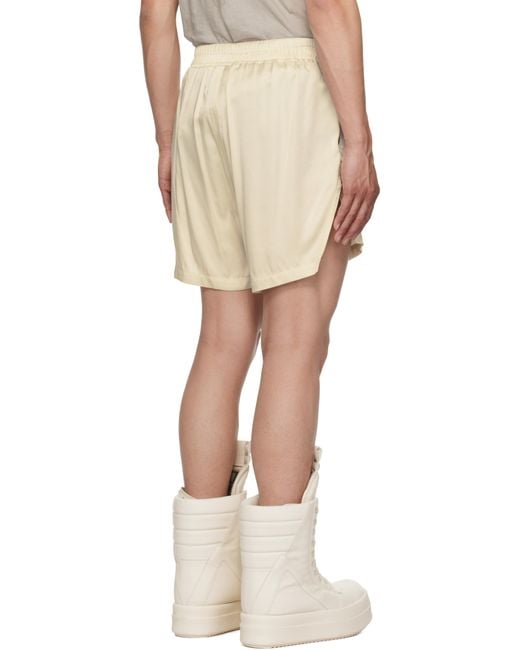 Rick Owens Natural Off- Hollywood Boxers Shorts for men