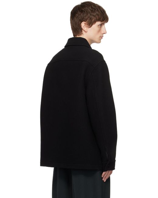 Lemaire Black Double-faced Jacket for men