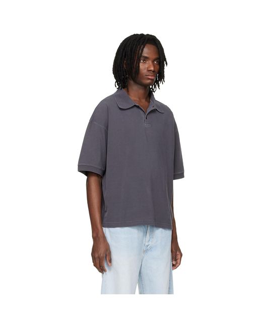 Agolde Blue Curren Polo for men