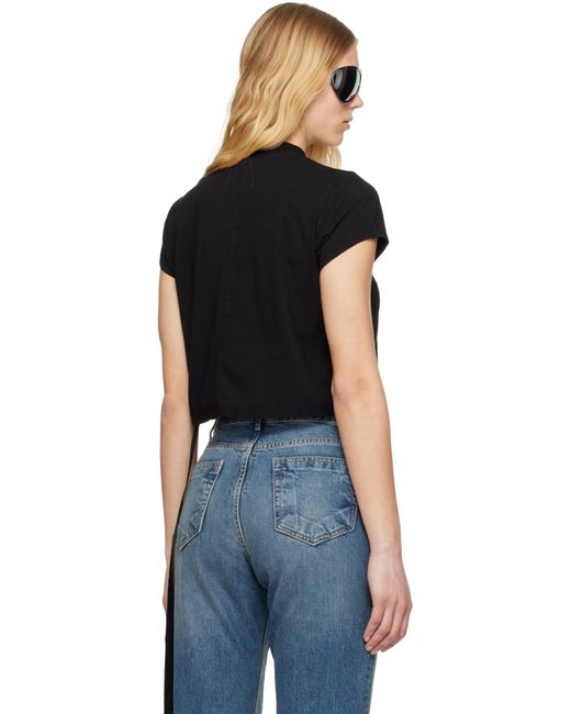 Rick Owens ブラック Hollywood Small Level クロップド Tシャツ Black