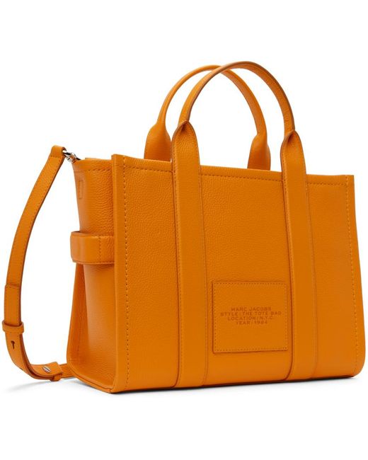 Marc Jacobs The Leather Medium トートバッグ Orange