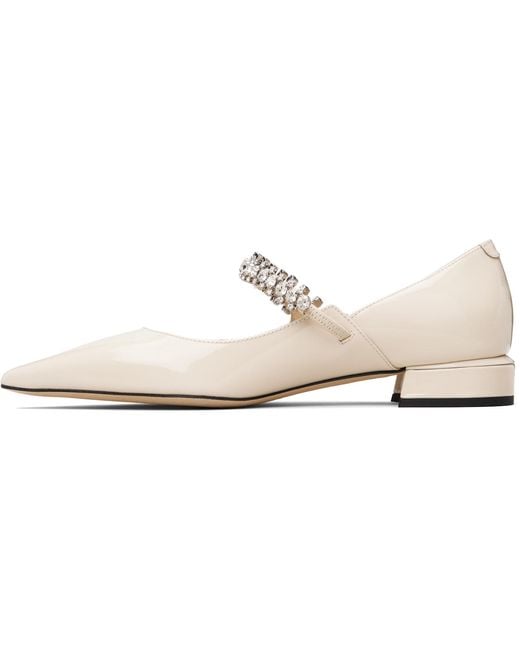 Jimmy Choo Natural Off- Bing Pump Flats