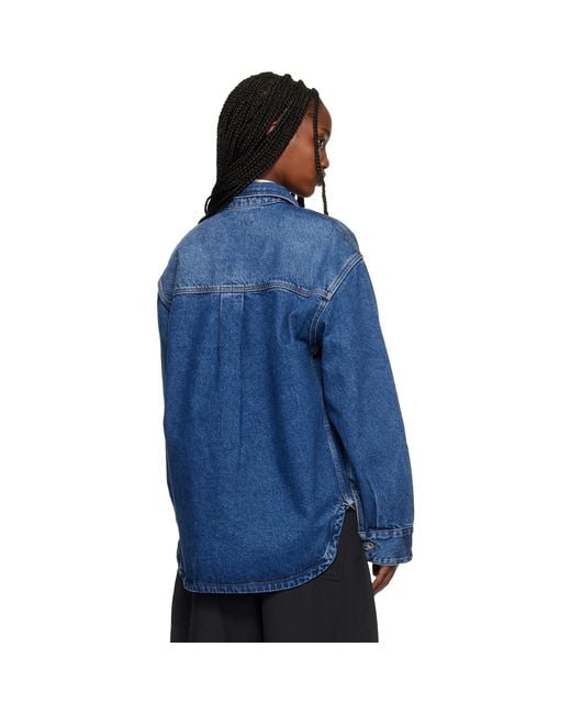 Studio Nicholson Blue Paso Denim Shirt