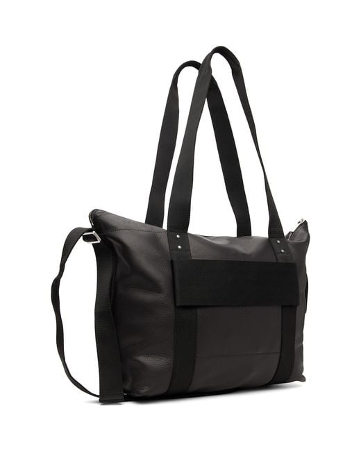 Rick Owens Black Tower Trolley Tote for men