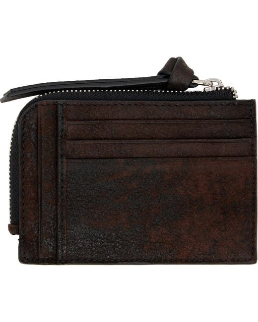 Vivienne Westwood Black Zip Card Holder for men
