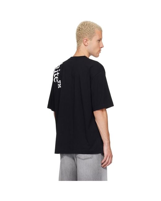 Off-White c/o Virgil Abloh Black Vertical Bookish Skate T-Shirt for men