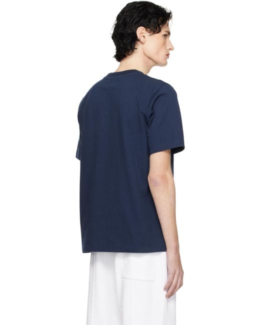 【関税込み】Casablanca ネイビー Equipement Sportif Tシャツ navy-equipement-sportif-t-
