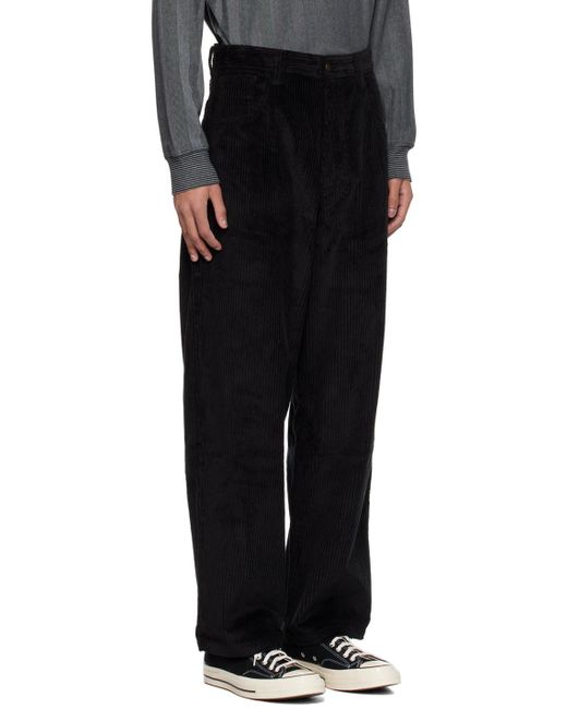 Noah NYC Black Five-pocket Trousers for men