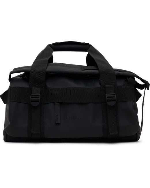 Rains Black Texel Mini Duffle Bag for men