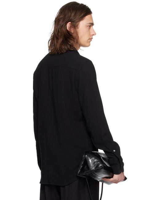 Chemise noire à coupe classique AMI pour homme en coloris Black