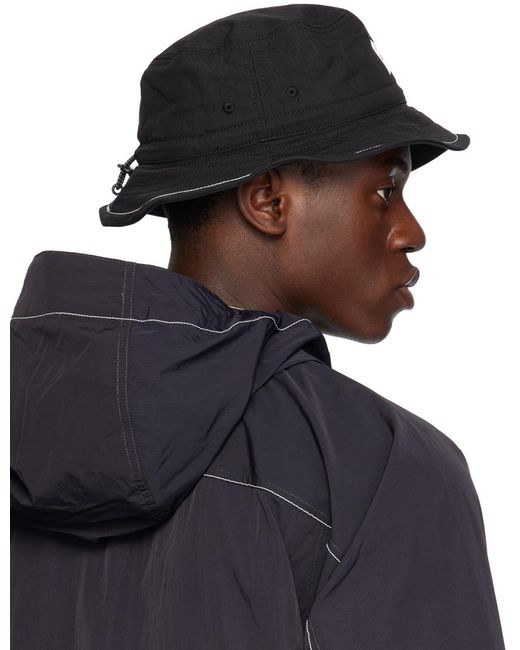 And Wander Black Gramicci Edition Nyco Bucket Hat for men