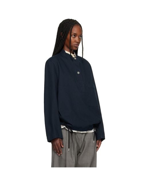 Studio Nicholson Blue Baye Shirt