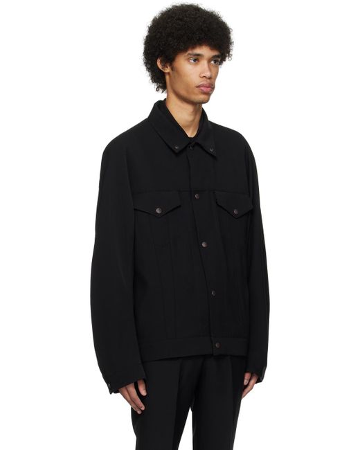 N. Hoolywood Black Buttoned Jacket for men