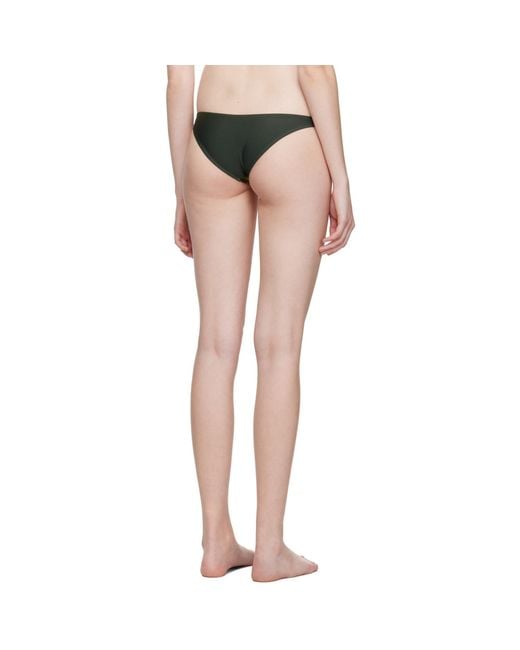 Miaou Black Green Hannah Jewett Edition Maya Bikini Bottoms