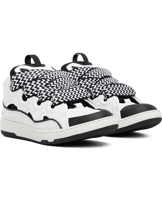 Baskets Curb Blanches Lanvin pour homme en coloris Black