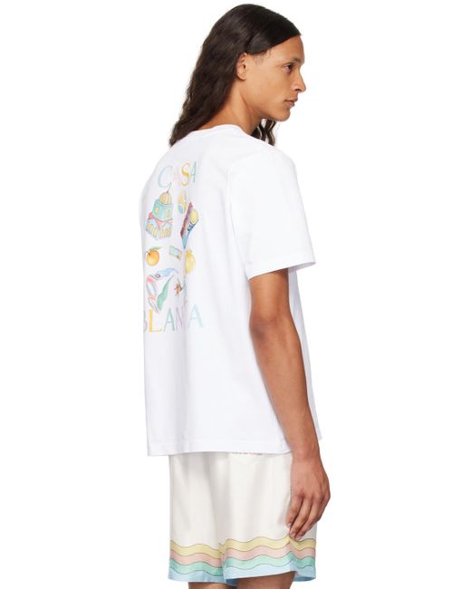 Casablancabrand White T-Shirt for men