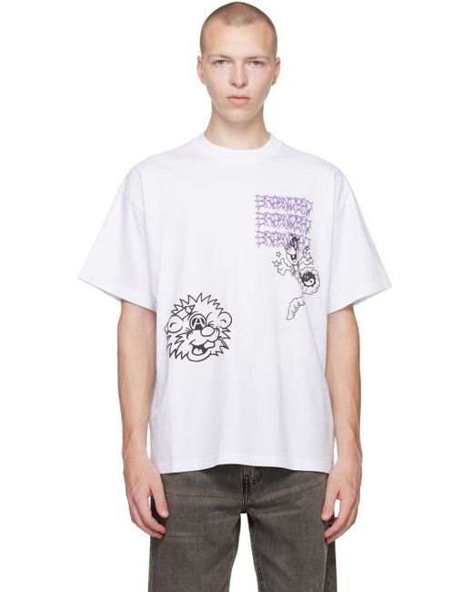 Brain Dead White Jiblets T-shirt for men