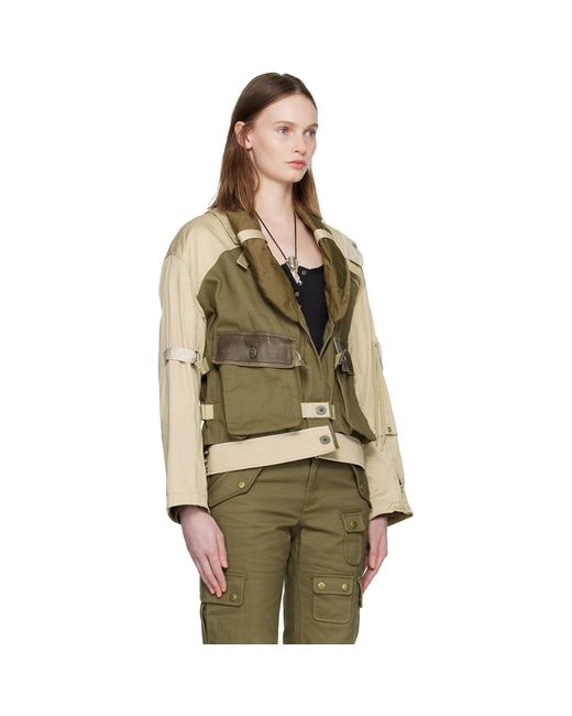 Isabel Marant Green Khaki & Julissa Bomber Jacket