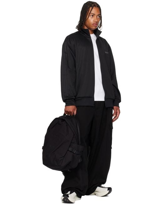 Y-3 Black Staple Backpack for men