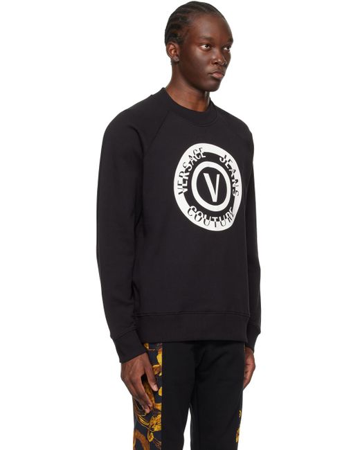 Versace Black V-emblem Sweatshirt for men