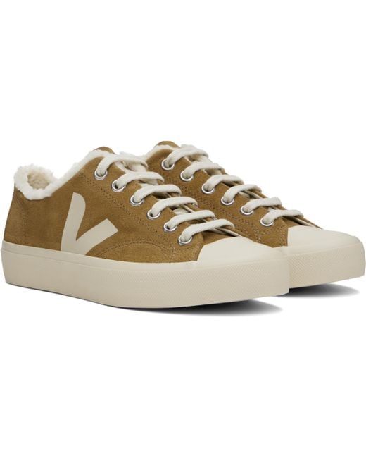 Veja Black Wata Ii Low Winter Suede Sneakers for men