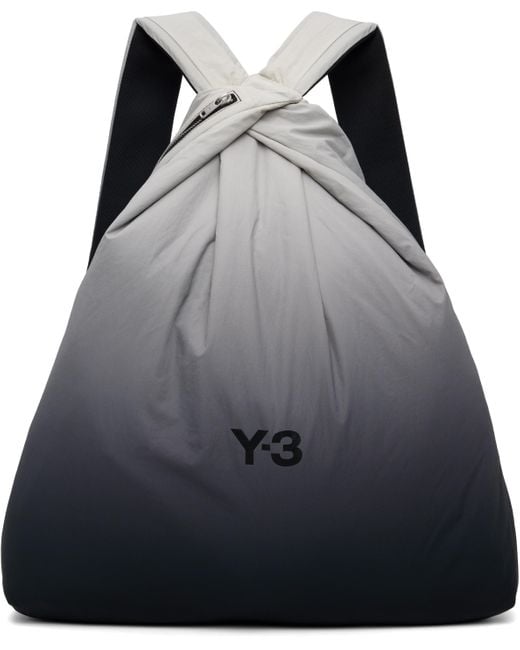 Y-3 Black Ombré Backpack for men