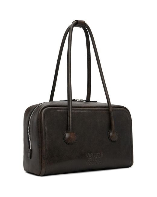 MARGE SHERWOOD Black Soft Boston Bag