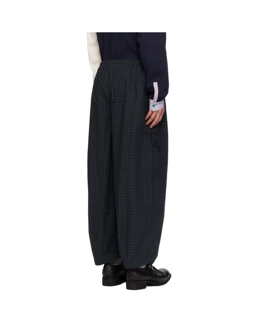SC103 Black Margin Cargo Pants for men