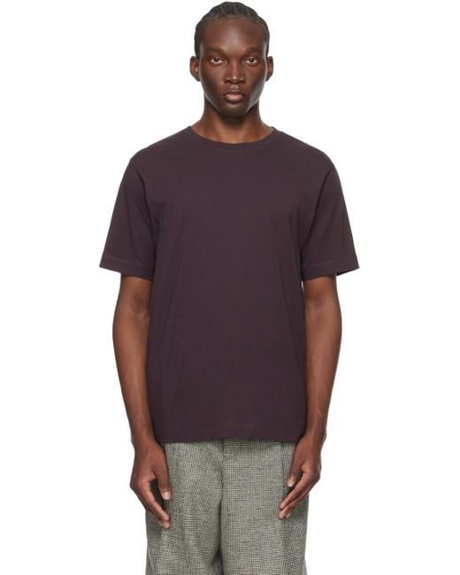 Dries Van Noten Purple Crewneck T-shirt for men
