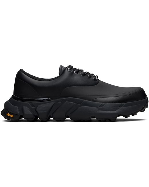 Comme des Garçons Black Synthetic Leather Low Top Sneakers for men
