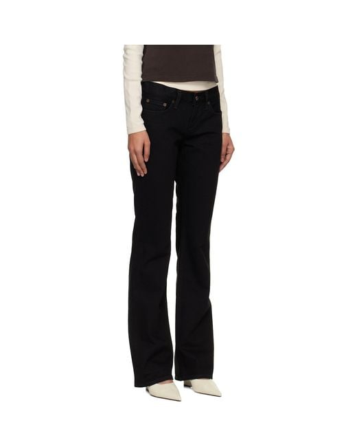 Agolde Black Low Rise Boot Jeans