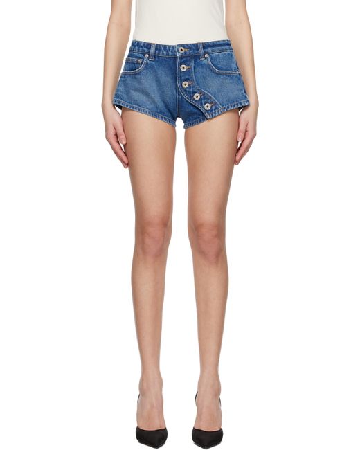 Jean Paul Gaultier ブルー 'The Buttoned' デニムショートパンツ Blue
