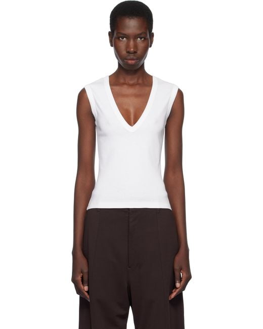 Flore Flore Dewi Tank Top in White | Lyst