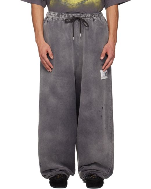 Maison Mihara Yasuhiro Men's Black Sun Faded Like Sweatpants